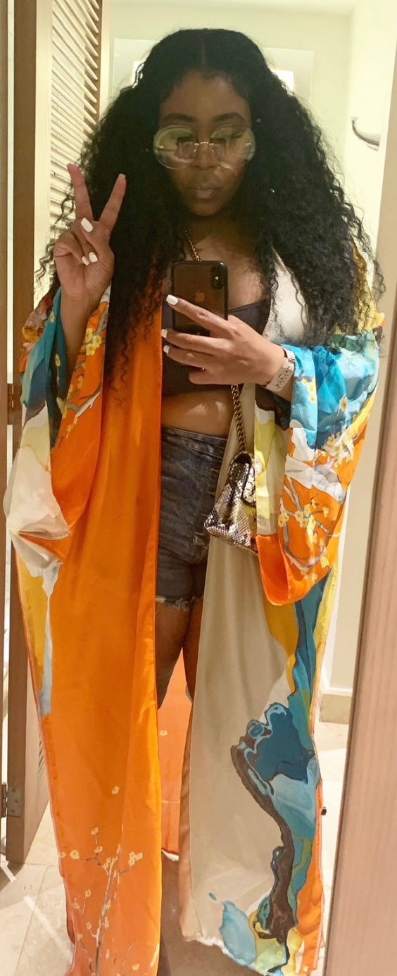 Jessie Orange Kimono